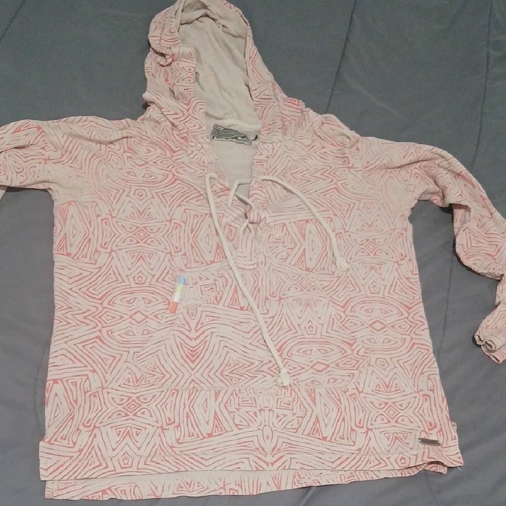 Volcom Geometric Pink Hoodie
